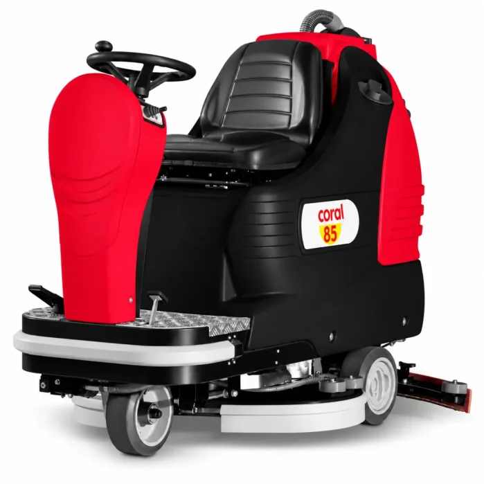 Ride On Scrubber Dryer Coral 85 (Traction Battery 24V 240AH) – Made in Italy