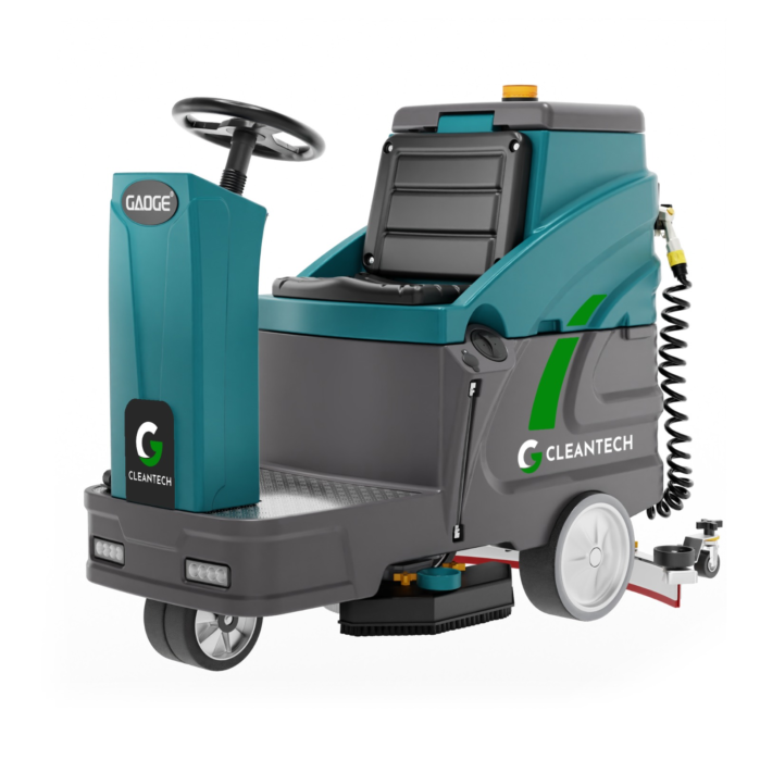 Specification Details Working width 680 mm Squeegee width 920 mm Working capacity 4,650 m²/h Brush diameter 330 mm × 2 Brush motor 24V / 380W × 2 Motor speed 180 rpm Vacuum motor 24V / 500W Vacuum pressure 145 mbar Solution/recovery tank 75 L / 80 L Batteries 12V / 100Ah × 2 Noise level ≤68 dB(A) Net/gross weight 145 / 215 kg Brush pressure 38 kg/cm² Maximum gradient 15% Drive motor 24V / 500W Machine dimensions 1400 × 920 × 1100 mm Water-gun pressure 2.8 bar Water-flow rate 5.6 L/min